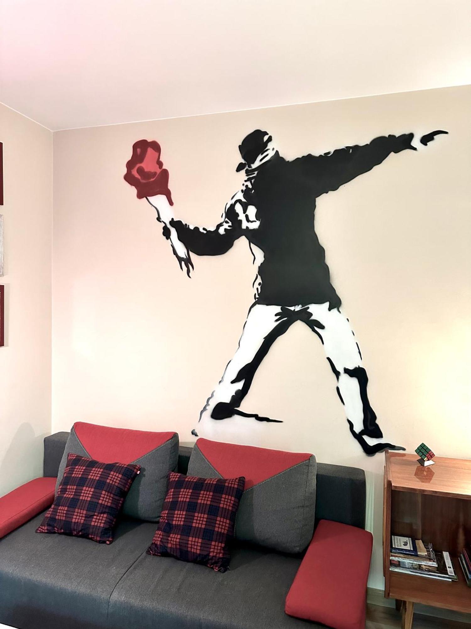 "Banksy" Art Apartment Warsaw Exterior photo